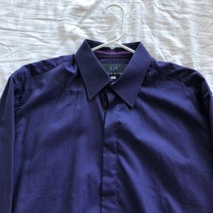 Ozwald Boateng Purple Dress Shirt